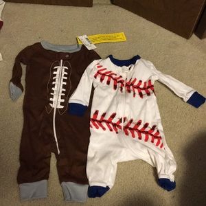 Sports baby onesies